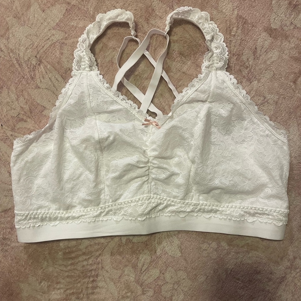 Cacique White Lace Bralette